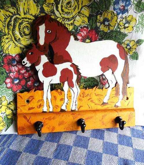 kapstok/ kinderkapstok/ kapstok paarden, Huis en Inrichting, Woonaccessoires | Kapstokken, Gebruikt, Wandkapstok, Minder dan 100 cm