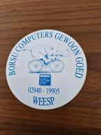 1725  Vintage Borsu Computers Reclame Sticker, Verzamelen, Merken en Reclamevoorwerpen, Ophalen of Verzenden, Gebruikt, Reclamebord