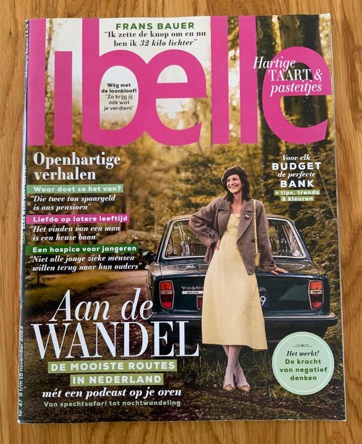 Tiijdschrift Libelle nr 47 nov 2023 - wandelen, frans bauer, Boeken, Tijdschriften en Kranten, Zo goed als nieuw, Damesbladen