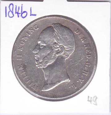 Rijksdaalder 1846 lelie Willem 2 voor 49 euro beschikbaar voor biedingen