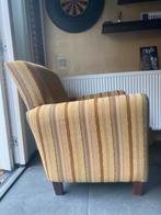 Fauteuil maisgeel grijs gestreept, Ophalen, Gebruikt, Overige kleuren, Eén