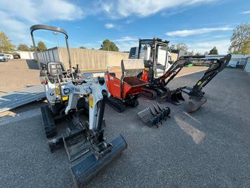 Te huur minikraanen en rupsdumper met of zonder machinist beschikbaar voor biedingen