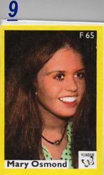 F65 luciferdoosje nr 9 filmsterren mary osmond, Ophalen of Verzenden, Zo goed als nieuw, Luciferdoosjes of -merken