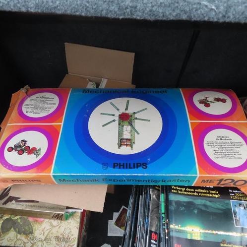 Philips bouwdoos Mechanica experimenteerdoos ME120 1969, Hobby en Vrije tijd, Elektronica-componenten, Gebruikt, Verzenden