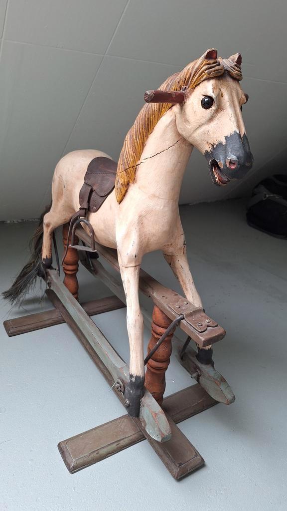 Mooi Antiek Hobbelpaard, Antiek en Kunst, Antiek | Speelgoed, Ophalen