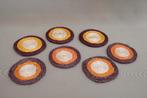 7 vintage onderzetters, Ophalen of Verzenden, Gebruikt, Overig