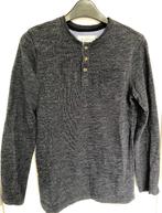 Shirt lange mouw blauw-grijs mt 146-152 H&M, Jongen, Ophalen of Verzenden, Zo goed als nieuw, Shirt of Longsleeve