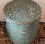 Bamboe mand met deksel, Ophalen, Zo goed als nieuw, Rond, Riet