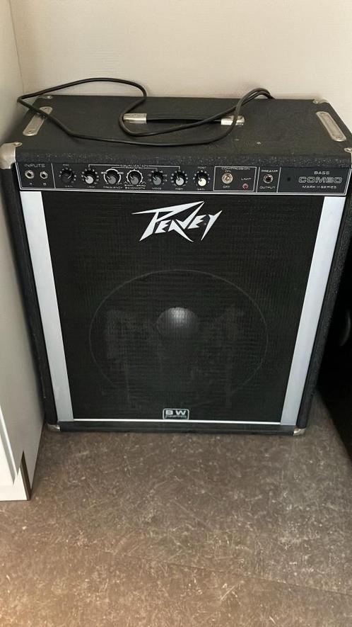 Peavey Mark III Bascombo, Marshall, Laney, Fender monitor, Muziek en Instrumenten, Versterkers | Bas en Gitaar, Gebruikt, Basgitaar