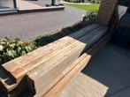 Houten constructie balken komende uit plat dak, Doe-het-zelf en Verbouw, Hout en Planken, Ophalen, Gebruikt, 50 mm of meer, Balk