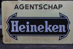 emaille plaat AGENTSCHAP HEINEKEN langcat bussum, Ophalen of Verzenden
