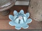 Windlicht lotus bloem baby blauw, Ophalen, Overige materialen, Blauw, Zo goed als nieuw