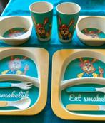 "Koos Konijn" kinderservies (2x), Ophalen, Overige materialen, Gebruikt, Bord(en)
