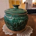 Antieke Chinese Gemberpot met Deksel 29 x23 cm groot, Antiek en Kunst, Ophalen of Verzenden