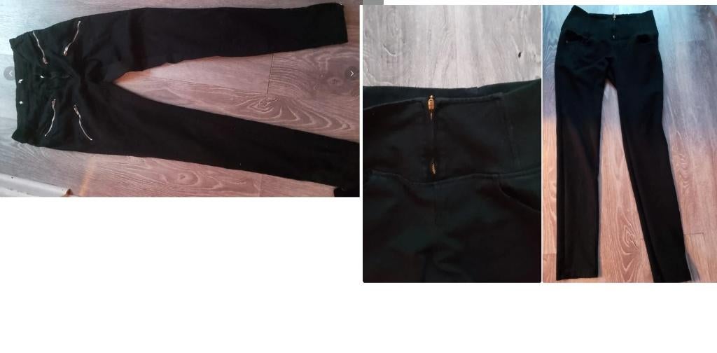 Bundelkleding broeken maat S/M, Zwart, Onbekend, Lang, Gedragen