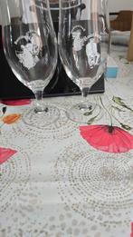 Boerken Bierglazen - Set van 2, Antiek en Kunst, Antiek | Glas en Kristal, Ophalen of Verzenden