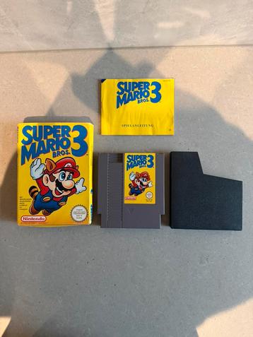 Super Mario Bros 3 Nintendo NES in doos beschikbaar voor biedingen