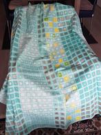 Gordijnen turquoise, Huis en Inrichting, Stoffering | Gordijnen en Lamellen, Ophalen, Gebruikt, 100 tot 150 cm, Grijs