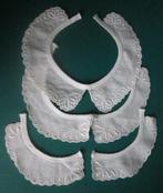 3 antieke kanten kraagjes  broderie wit kraagje kant, Antiek en Kunst, Ophalen of Verzenden, Kinderen
