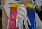 PARTIJ HANDSCHOENEN MET PAILLETTEN IN 3 KLEUREN, Hobby en Vrije tijd, Feestartikelen, ., Nieuw, Ophalen of Verzenden, .