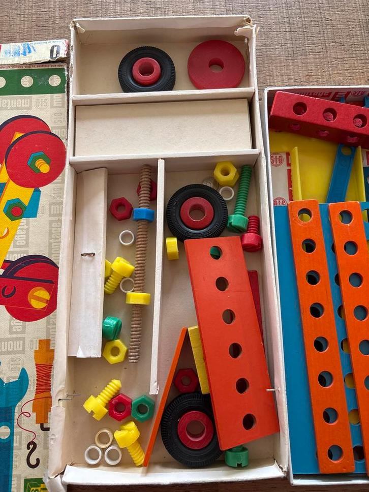 Sio Montage Ouderwets Bouwspeelgoed, Kinderen en Baby's, Speelgoed | Bouwstenen, Gebruikt, Overige merken, Ophalen