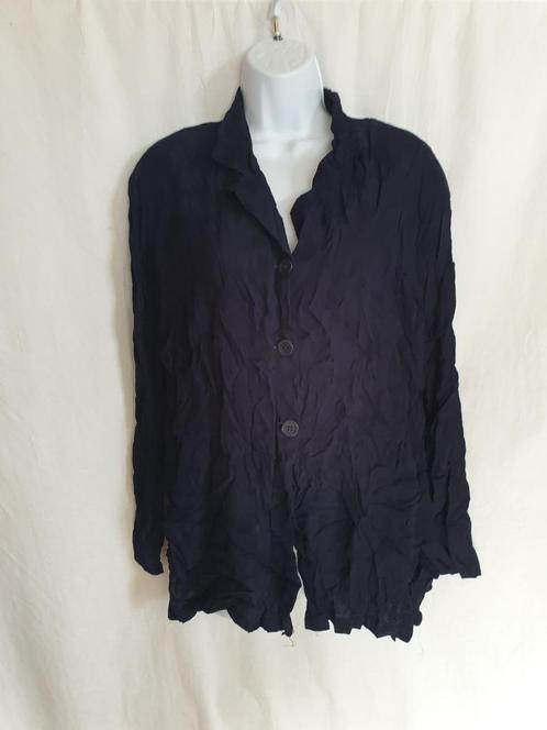 Leuke donkerblauwe blouse. Mt 44. Merk Bellissima, Kleding | Dames, Blouses en Tunieken, Zo goed als nieuw, Maat 42/44 (L), Blauw