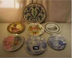 7 Prima Antieke Porseleine Sierborden, Antiek en Kunst, Antiek | Wandborden en Tegels, Ophalen of Verzenden