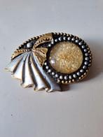 Broche met glittersteen (beschadigd), Overige materialen, 4 tot 7 cm, Gebruikt, Ophalen of Verzenden