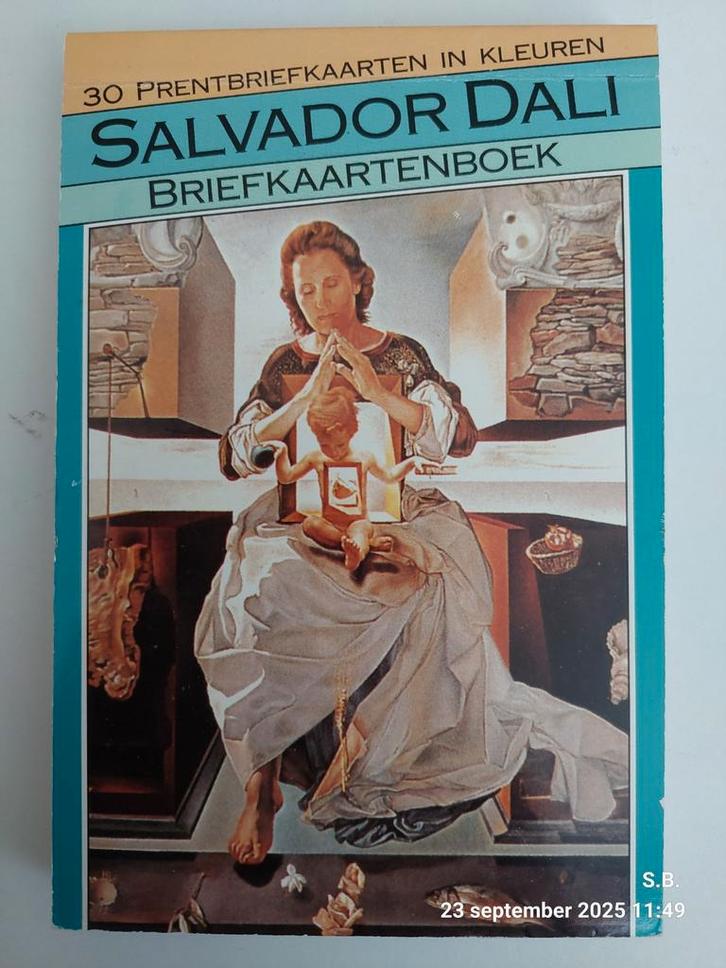 Salvador Dali - Briefkaartenboek - Gelezen, Verzamelen, Ansichtkaarten | Themakaarten, Ongelopen, 1980 tot heden, Overige thema's