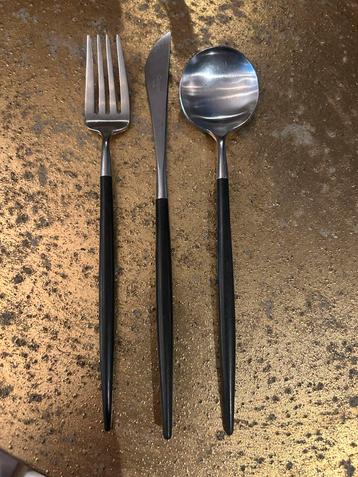 Cupitol Bestek Zwart/Zilver - 3 stuks / 13 totaal beschikbaar voor biedingen