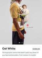 Nimbel Draagzak Oat White, Kinderen en Baby's, Babydragers en Draagdoeken, Overige merken, Buik of Rug, Ophalen of Verzenden, Zo goed als nieuw