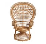 Peacock pauwen stoel chair fauteuil boho nieuw rotan, Huis en Inrichting, Fauteuils, Ophalen, Nieuw