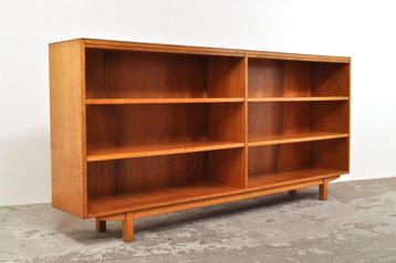 Vintage boekenkast divider tv meubel beuken kast jaren 50 beschikbaar voor biedingen