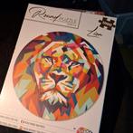 68cm Leeuw rond puzzle / round puzzle lion, Hobby en Vrije tijd, Denksport en Puzzels, Ophalen, 500 t/m 1500 stukjes, Nieuw, Legpuzzel