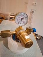 Gas reduceer ventiel met flowmeter, Doe-het-zelf en Verbouw, Gereedschap | Lasapparaten, Ophalen of Verzenden, Zo goed als nieuw