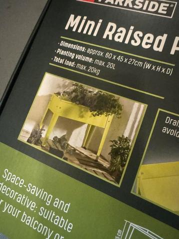 Nieuwe Parkside Mini Raised Planter – verhoogde plantenbak beschikbaar voor biedingen
