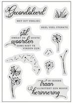 clear stamps Gecondoleerd en meer NIEUW, Hobby en Vrije tijd, Stempelen, Verzenden, Nieuw, Clearstamp