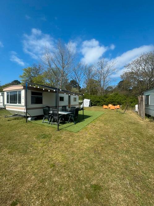 Carvan te huur Camping Bakkum, Vakantie, Campings, Landelijk, Aan zee, Tuin