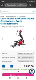 Crosstrainer Spirit e-glide proffesioneel., Sport en Fitness, Ophalen, Zo goed als nieuw, Metaal, Crosstrainer
