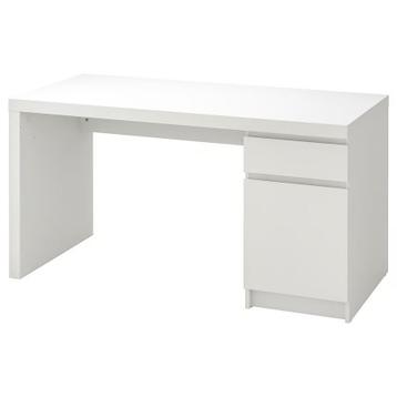 IKEA MALM bureau wit 140x65 cm - afbeelding 3