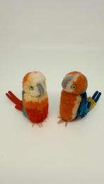 Oud Steiff! Wolletjes, 2 papegaaien. 1971-1975!, Verzenden