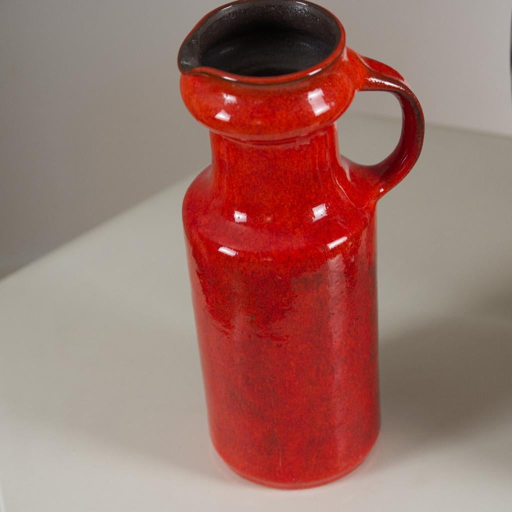 Vintage Ravelli vaas, Aardewerk of Porselein, Oranje, Ophalen of Verzenden, Zo goed als nieuw