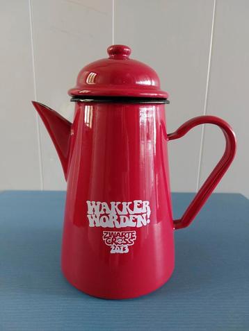 Douwe Egberts Zwarte Cross 2013 Emaille Koffiekan Zgan  beschikbaar voor biedingen