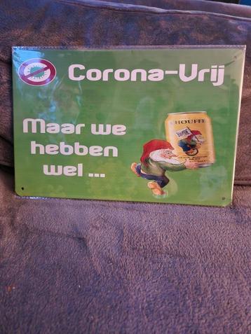 Corona vrij La Chouffe reclamebord beschikbaar voor biedingen