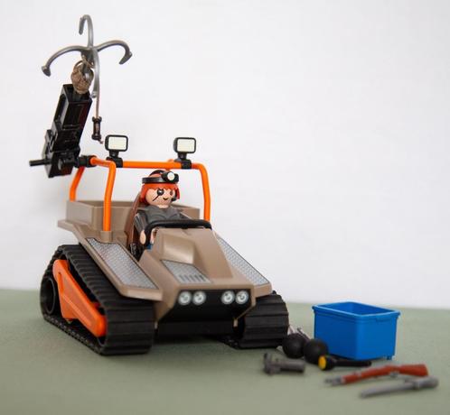 Playmobil Rupsvoertuig Met Schattenjager - 4846, Kinderen en Baby's, Speelgoed | Playmobil, Zo goed als nieuw, Complete set, Ophalen of Verzenden