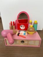 HEMA houten make-up tafel met accessoires, Kinderen en Baby's, Speelgoed | Houten speelgoed, Meubelstuk of Keukentje, Gebruikt