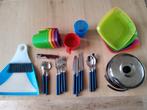 Kampeer Bestek, Pannen, Borden & Bekers Set, Caravans en Kamperen, Kampeeraccessoires, Ophalen of Verzenden, Zo goed als nieuw
