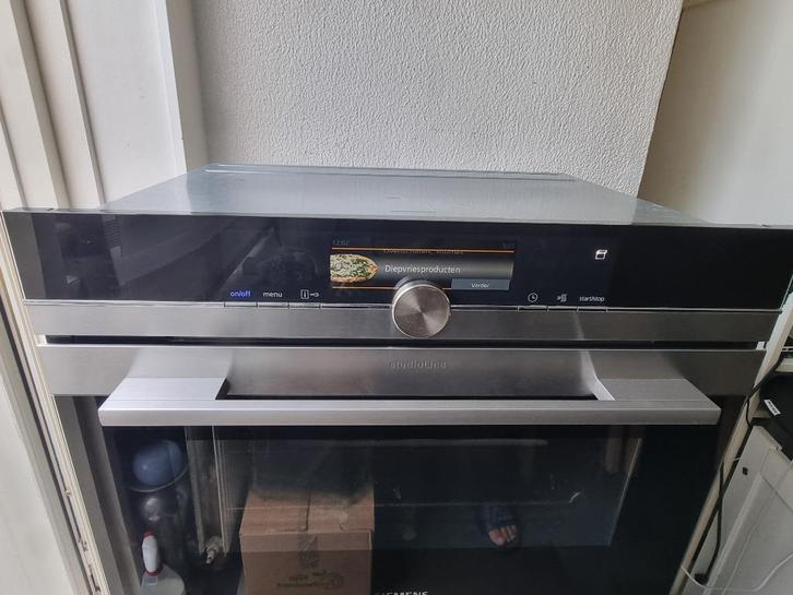 Super Siemens combi inbouw stoomoven 4D hete lucht CS858GRS1, Witgoed en Apparatuur, Ovens, Gebruikt, Inbouw, Oven met grill, 45 tot 60 cm