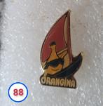 Pin Orangina, Verzamelen, Speldjes, Pins en Buttons, Verzenden, Gebruikt