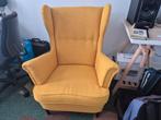 Ikea Strandmon, gele fauteuil, als nieuw, Huis en Inrichting, Fauteuils, Ophalen, 75 tot 100 cm, Zo goed als nieuw, 75 tot 100 cm
